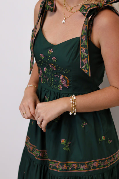 PREORDER: Madi May Embroidered Maxi Dress