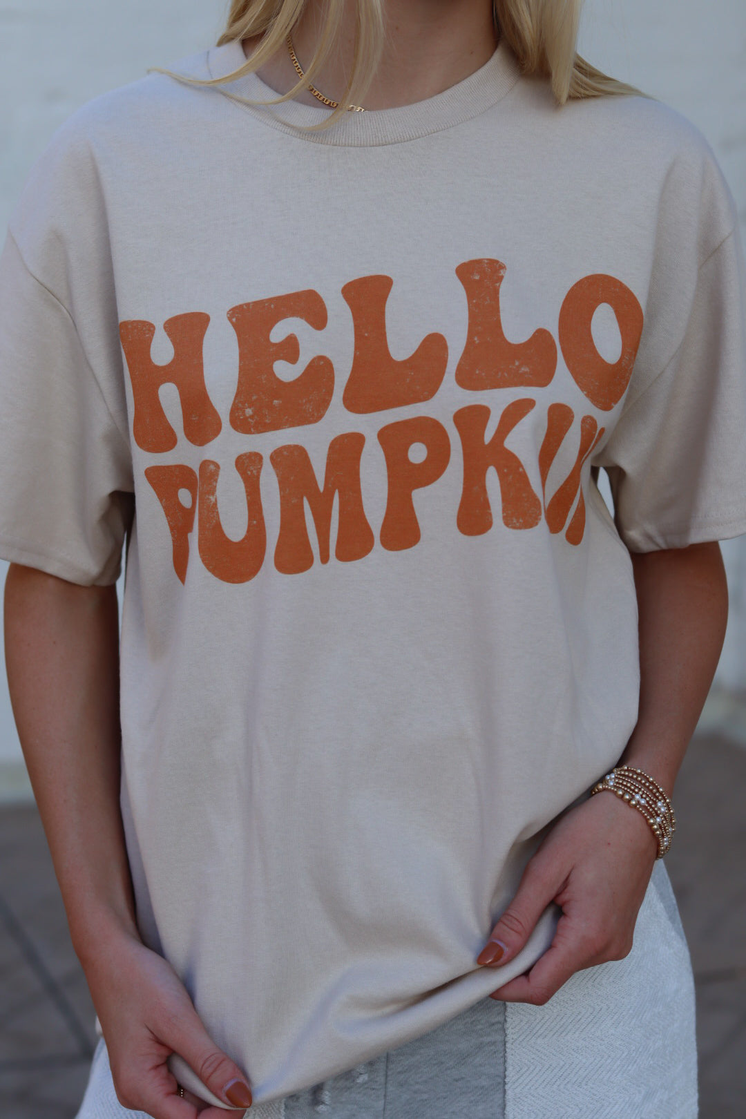 Hello Pumpkin Oversized Tee