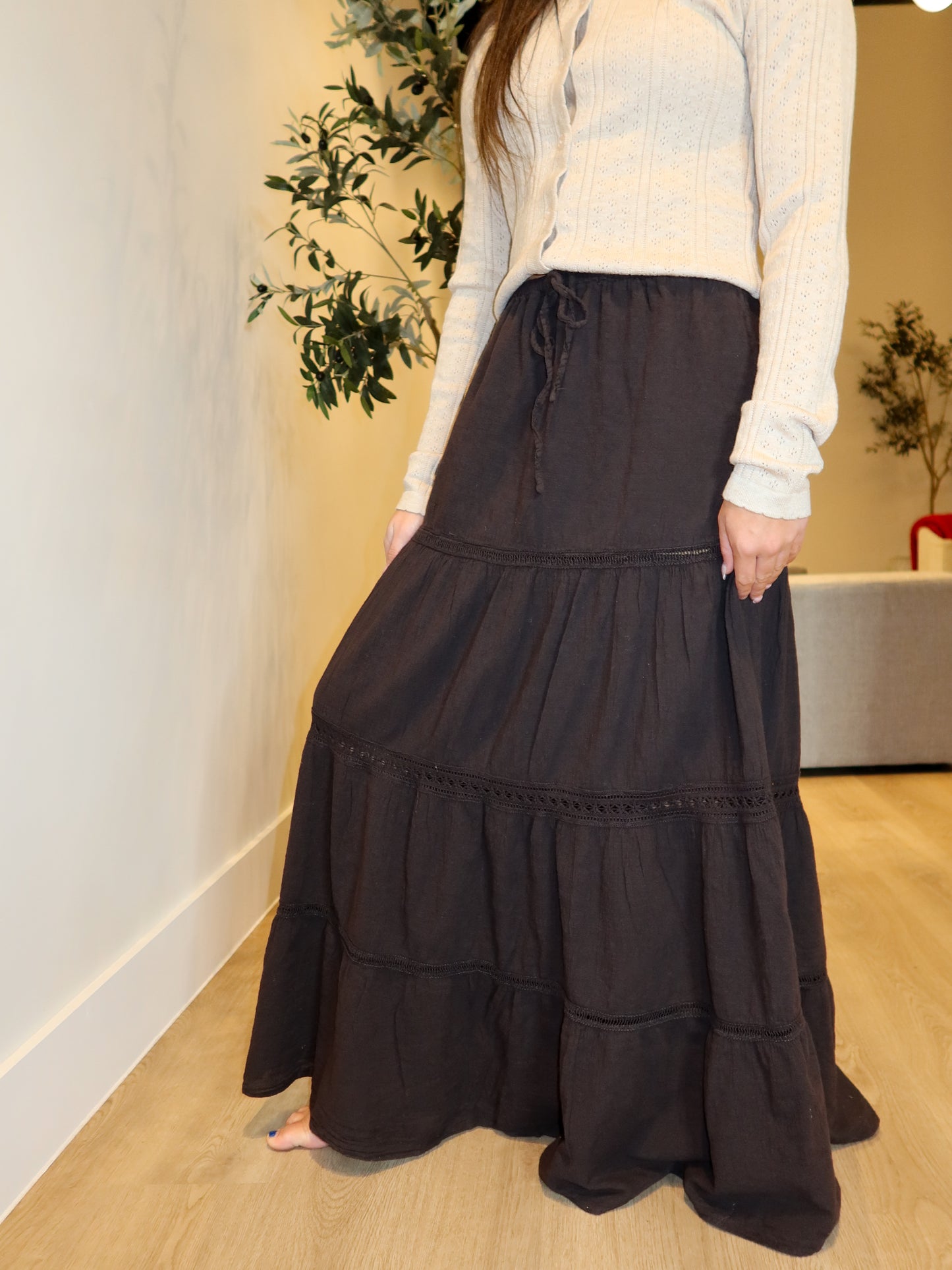 Verona Crochet Maxi Skirt