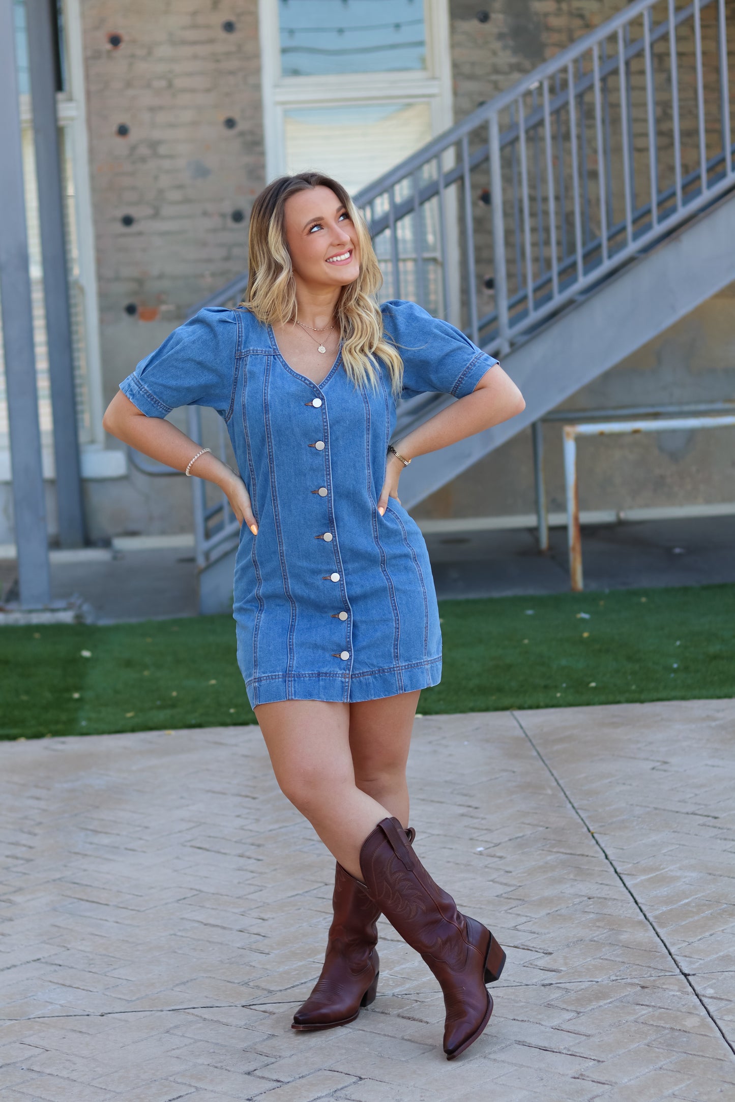 Loretta Denim Mini Dress