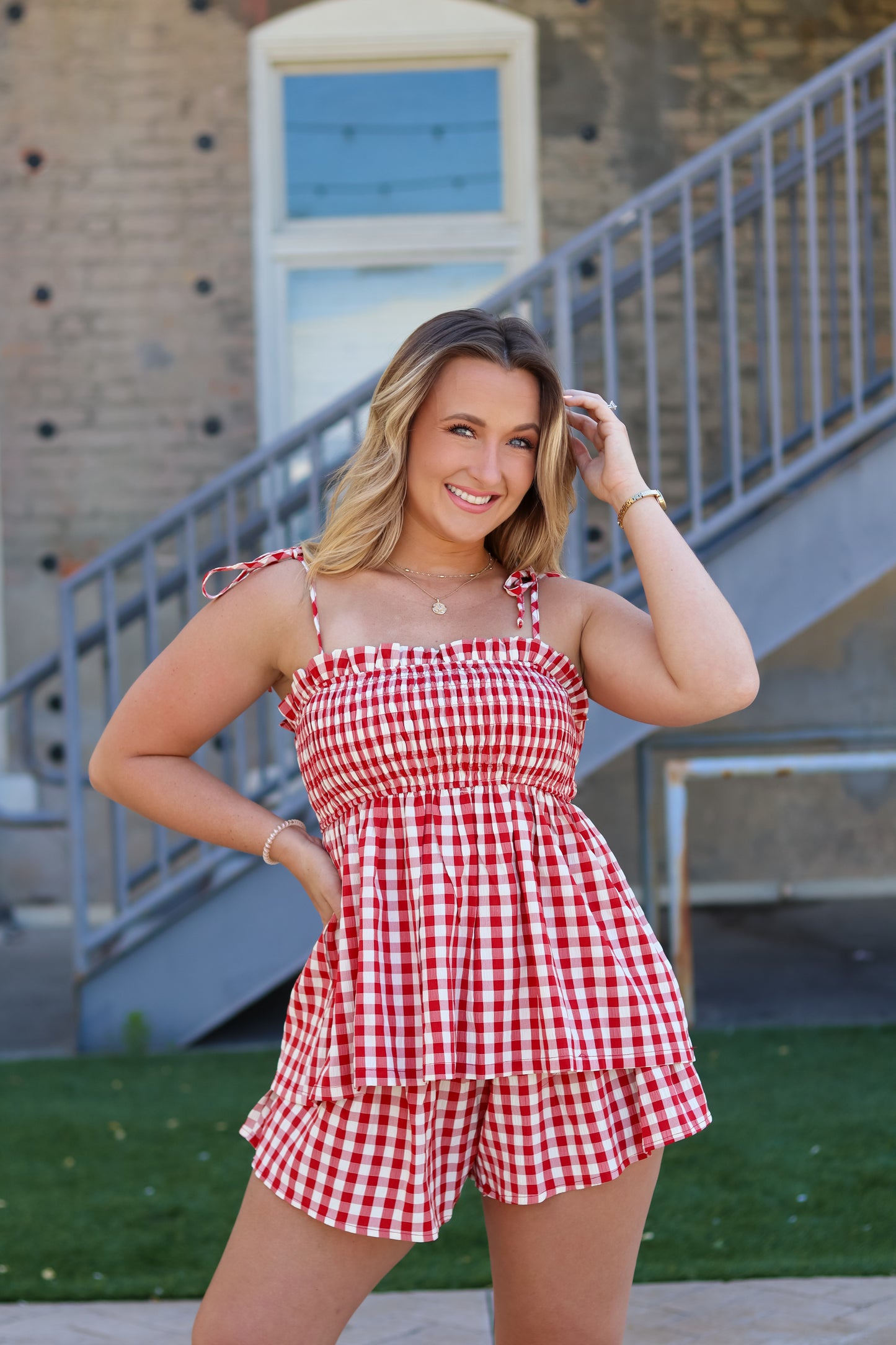Lanie Gingham Set