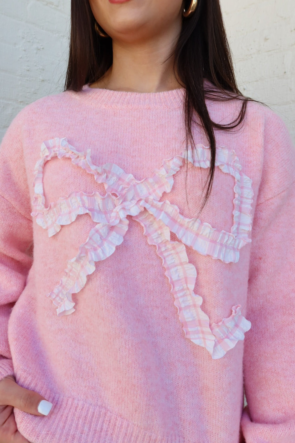 Lacy Bow Sweater