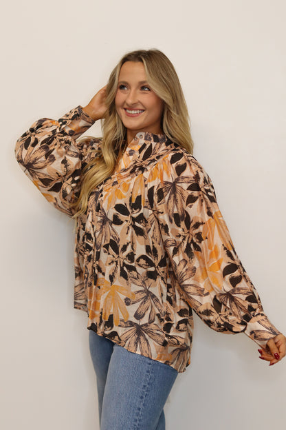 Allie Bubble Sleeve Blouse