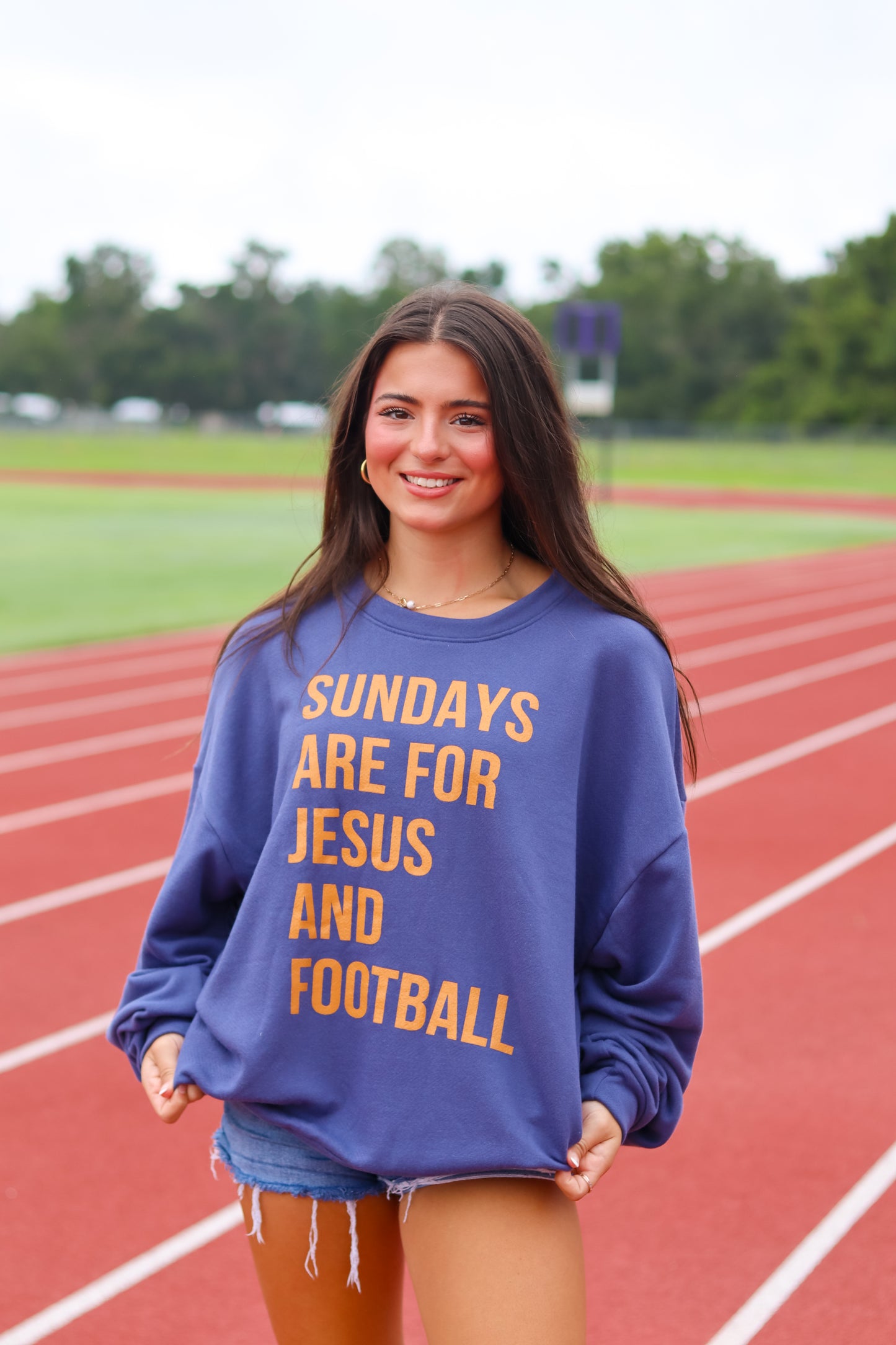 Sundays are for Jesus and Football Graphic Tee