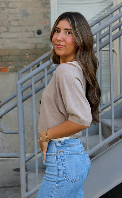 Gemma Knit Sweater Top