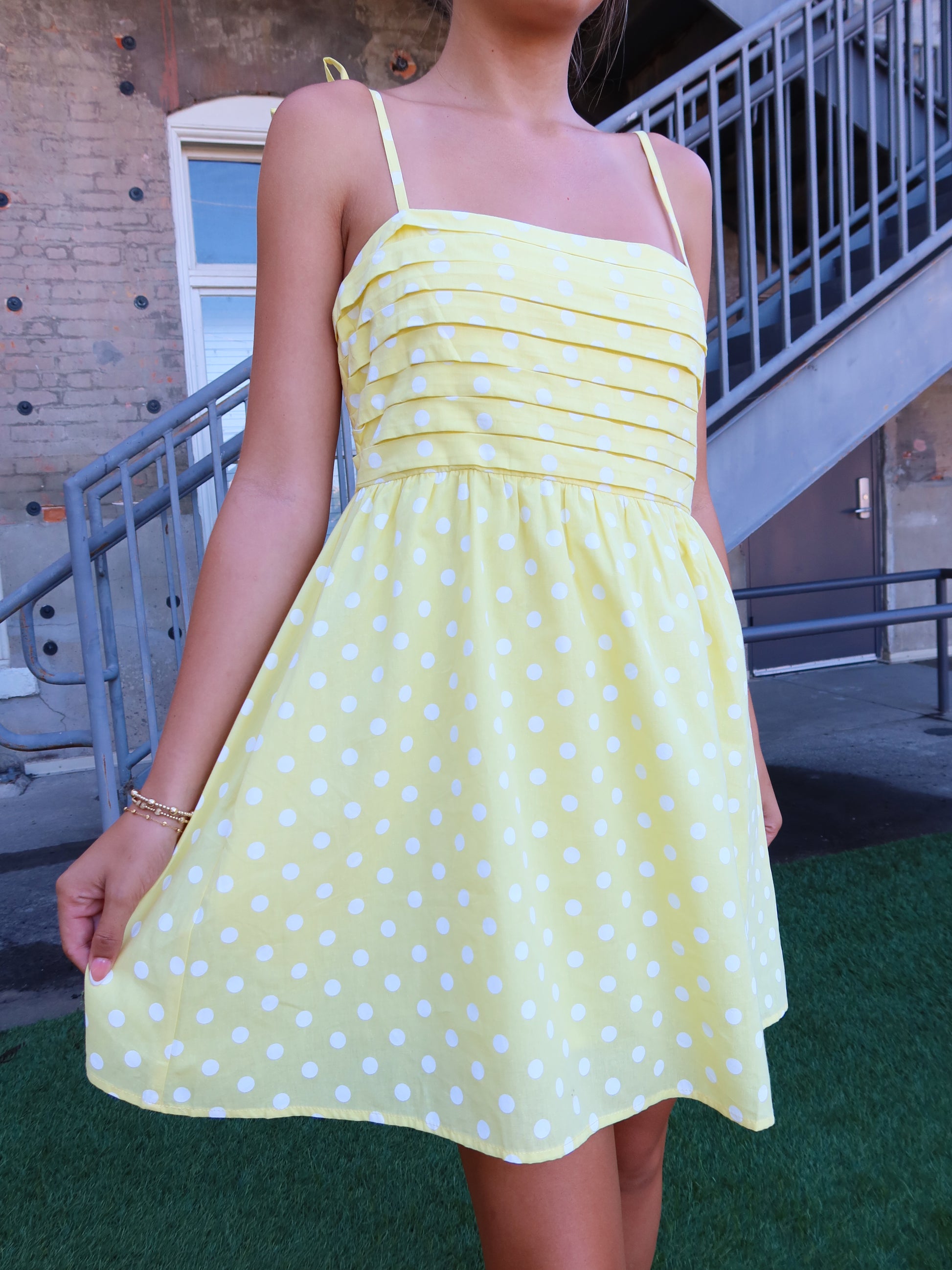 rhode mini dress Rhode Polka Dot Mini Dress
