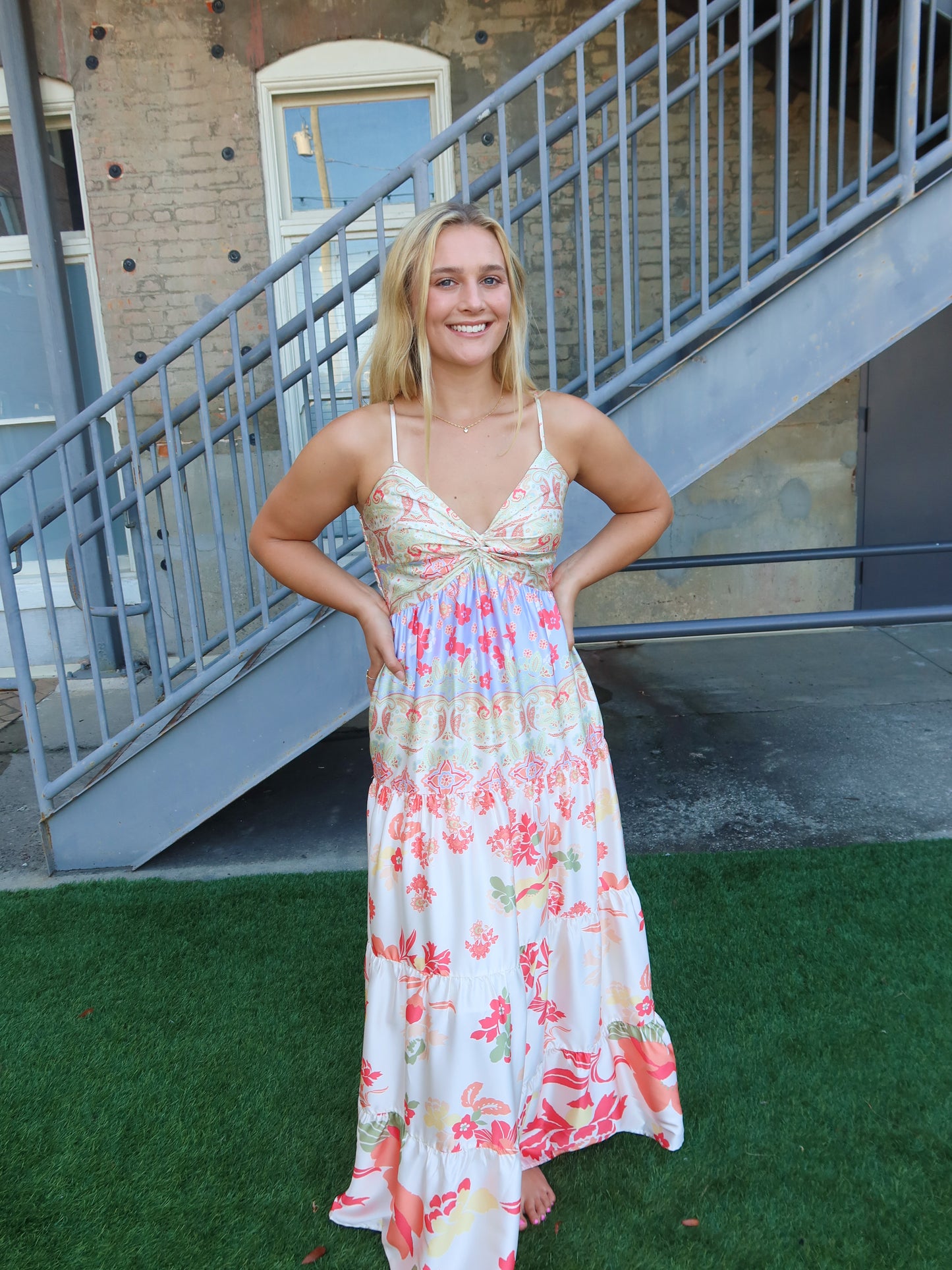 Vera Satin Maxi Dress