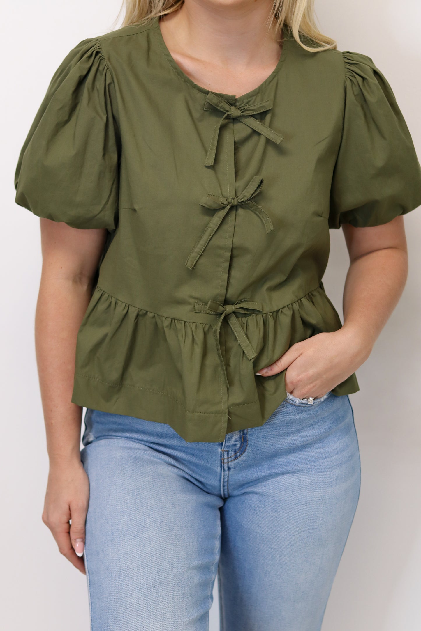 Hailey Bow Blouse