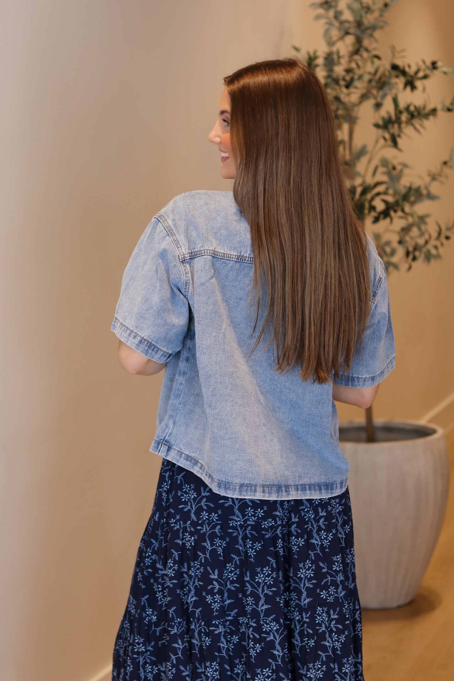 Day Out Denim Button Up