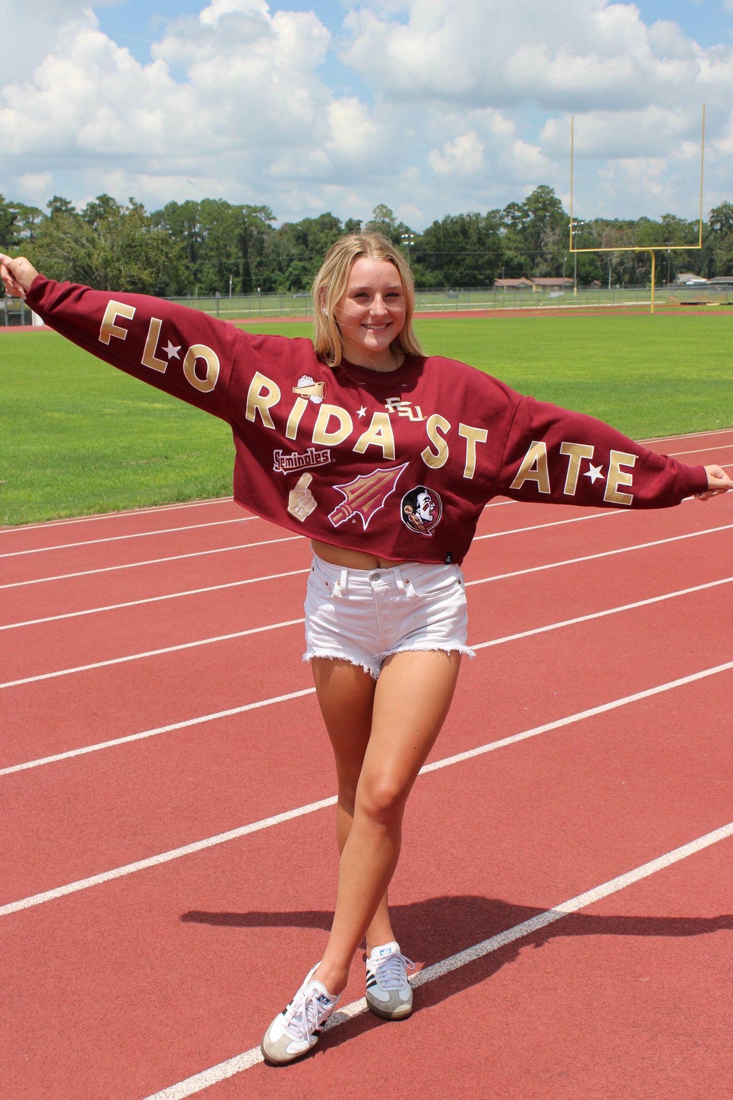 Florida State Girl Patched Sweater