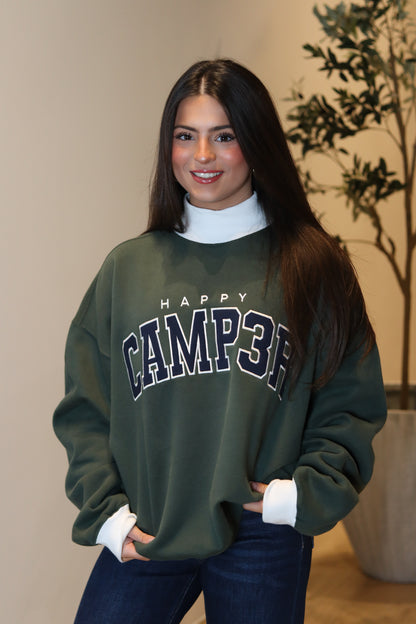 Happy Camper Mock Neck