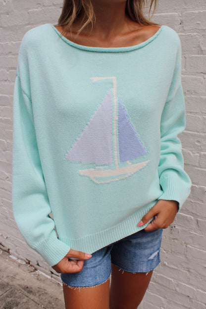 Ashton Boat Neck Sweater Top