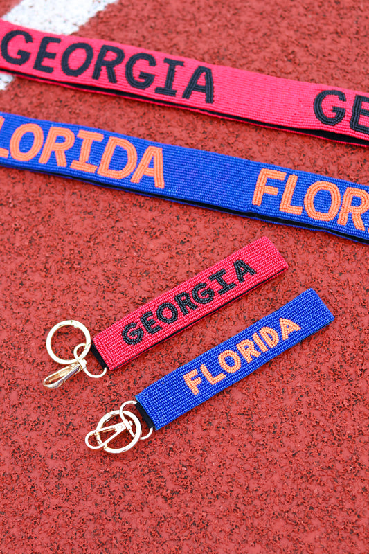 Florida Beaded Keychain