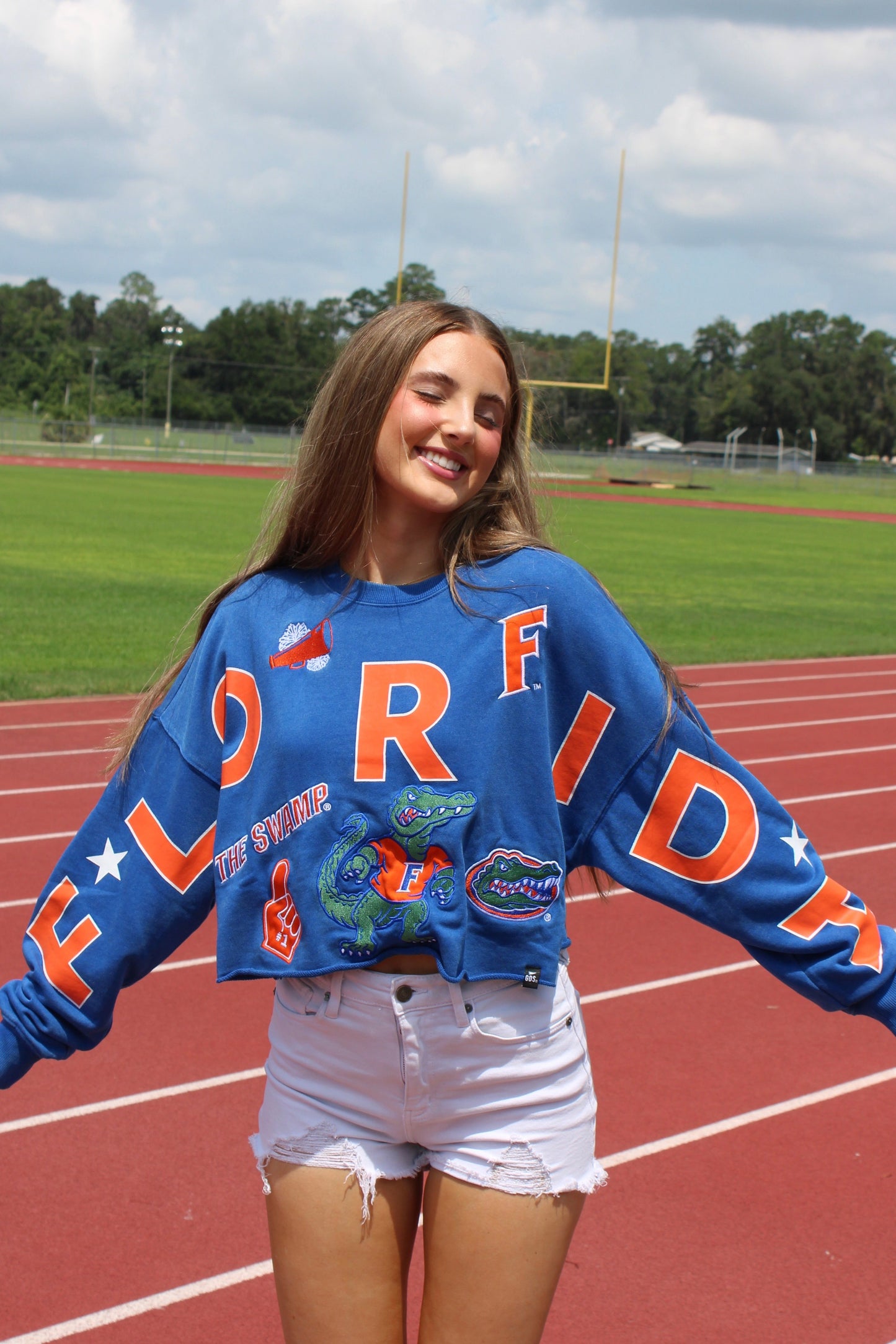 Florida Girl Patched Sweater
