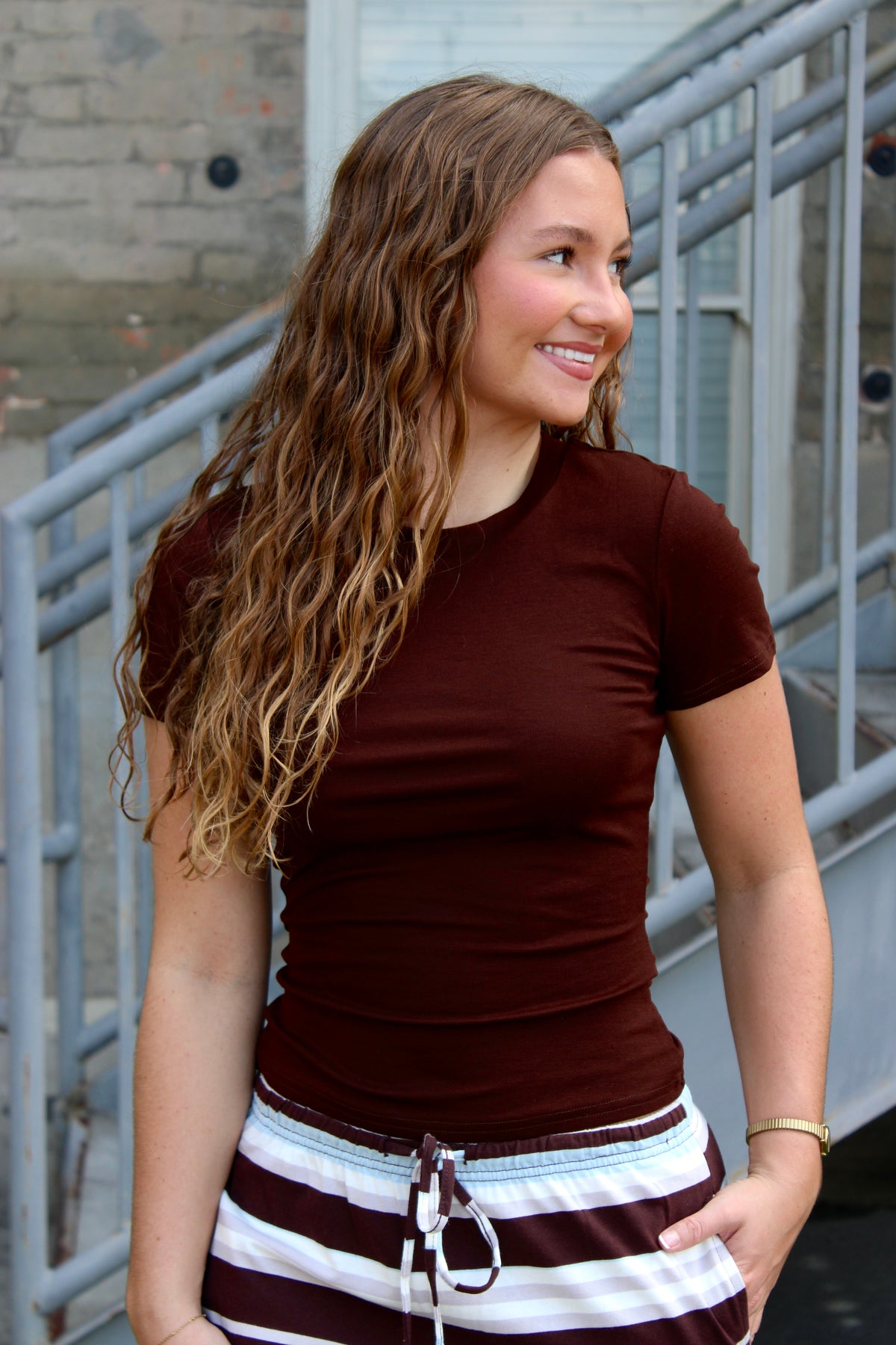Avery Round Neck Tee