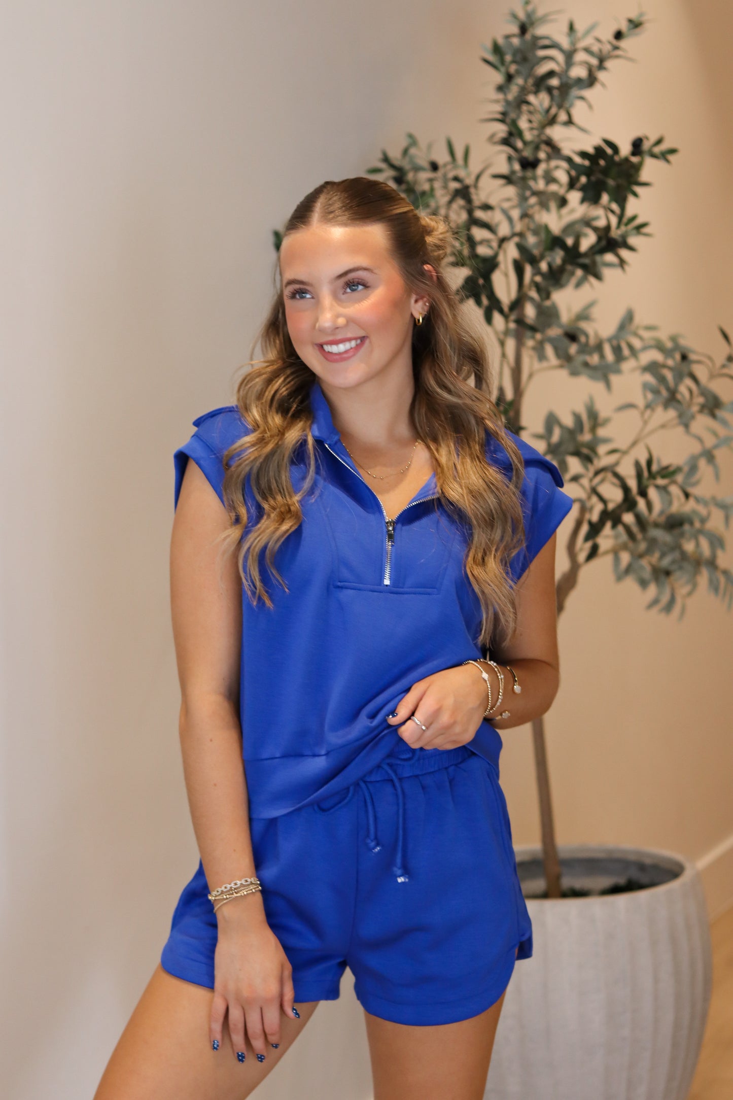 Blake Short Set - Cobalt Blue