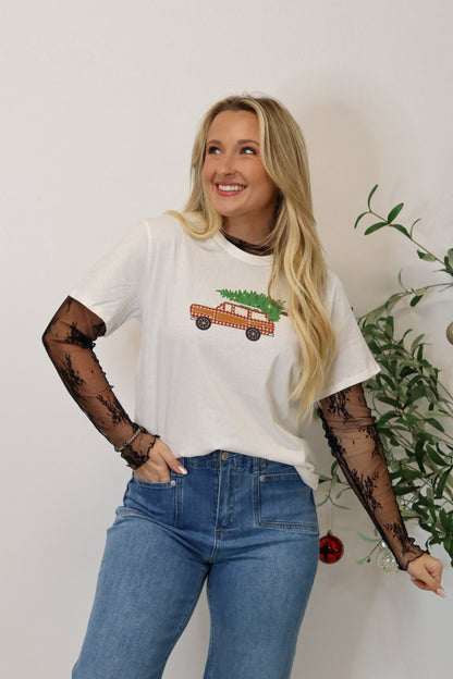 Vintage Christmas Truck Tee