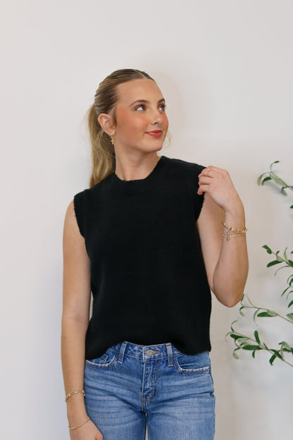 Skyla Knit Top - Black