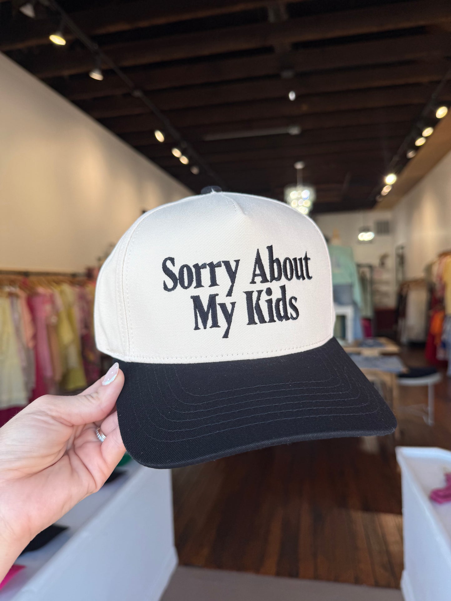 Sorry About My Kids Trucker Hat