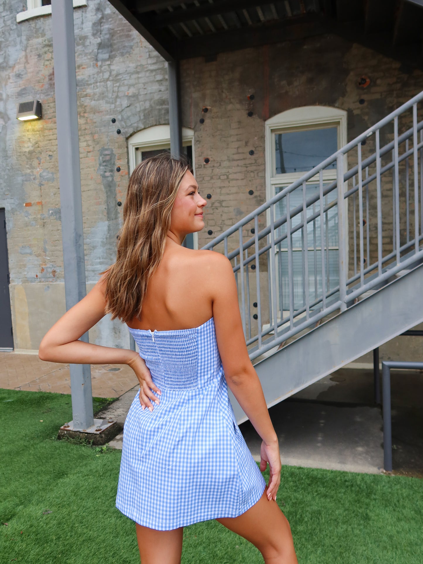 Paloma Checkered Romper