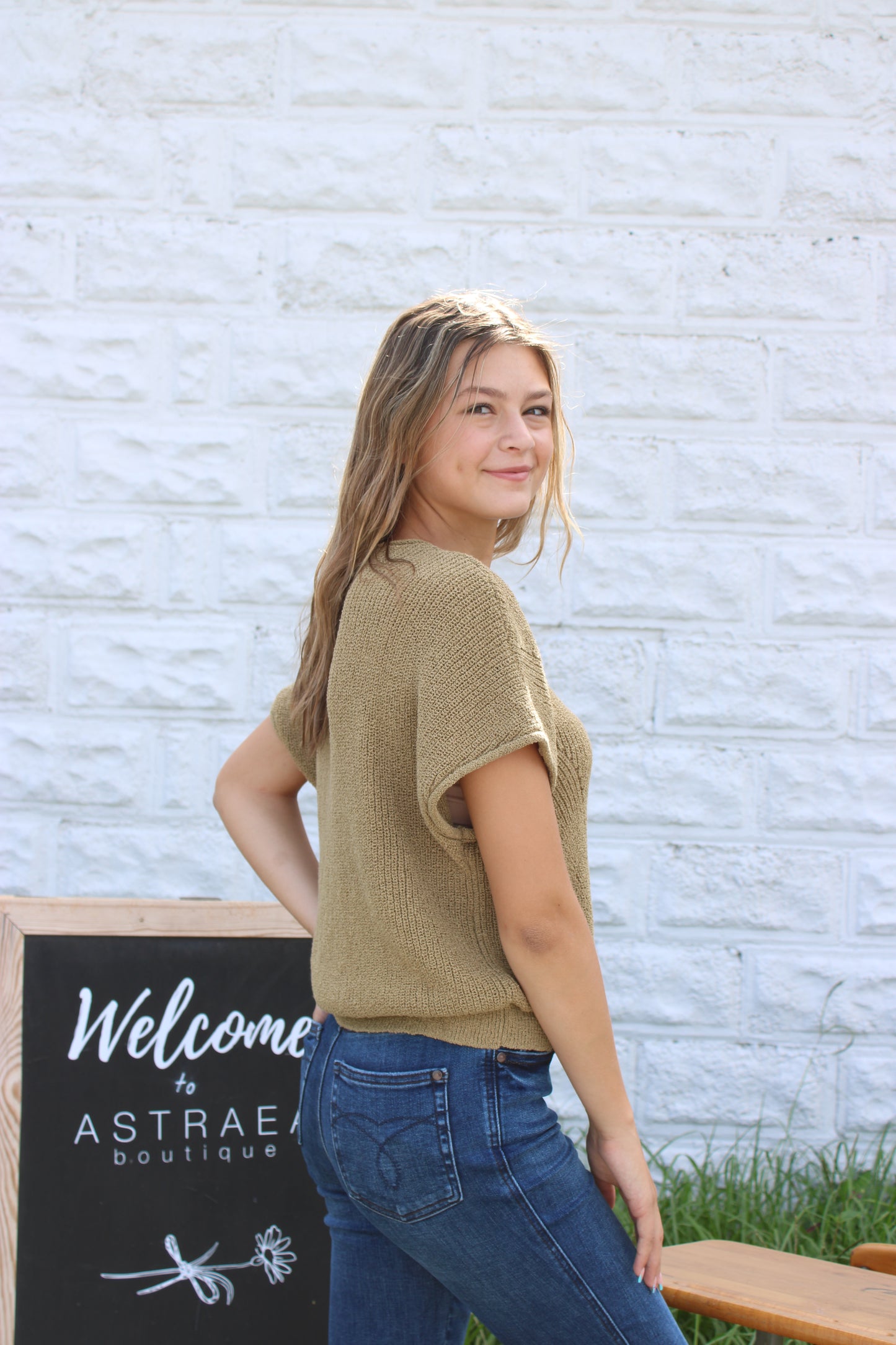 Marley Knit Sweater - Olive