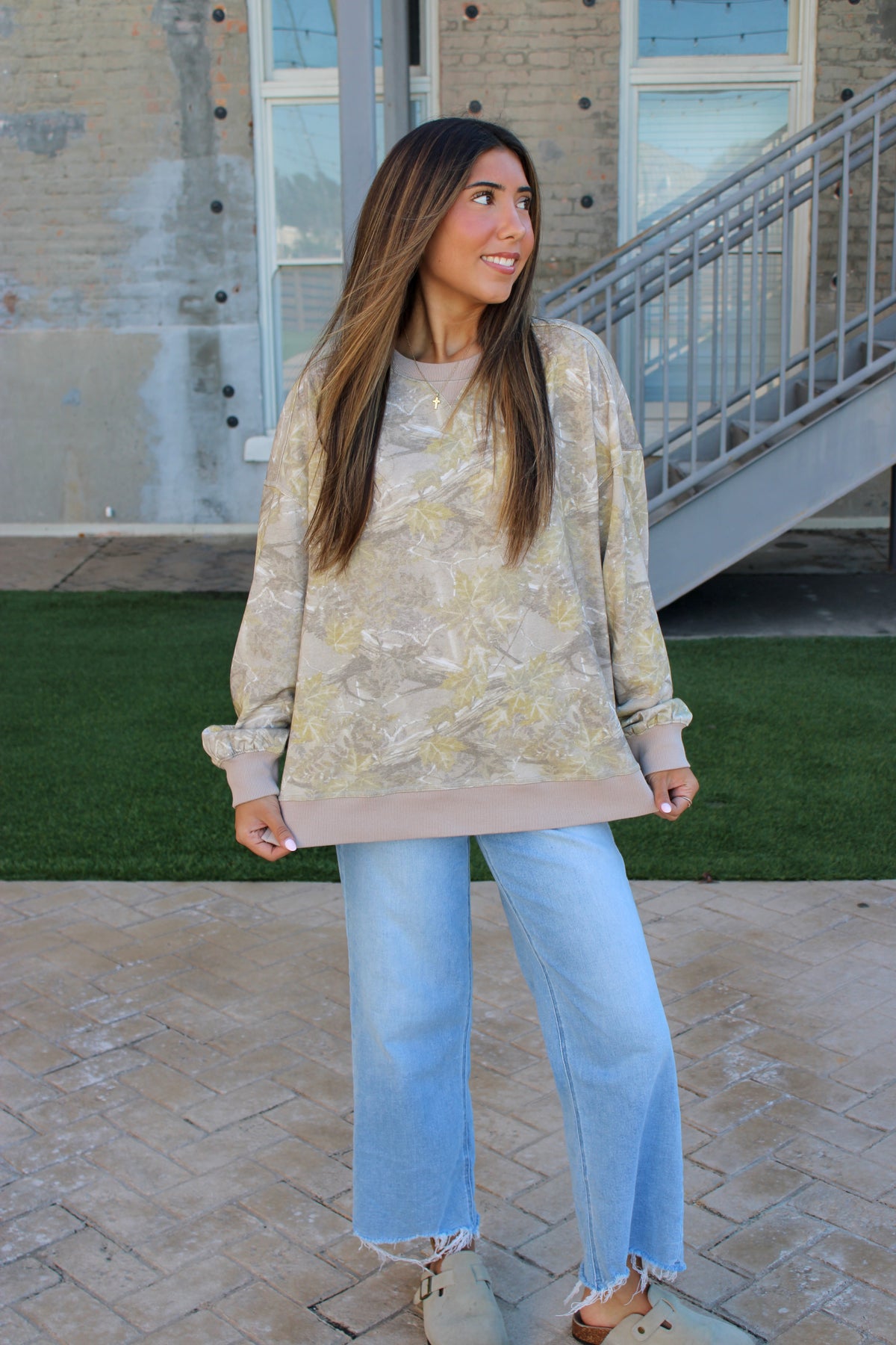 Cozy Camo Crewneck
