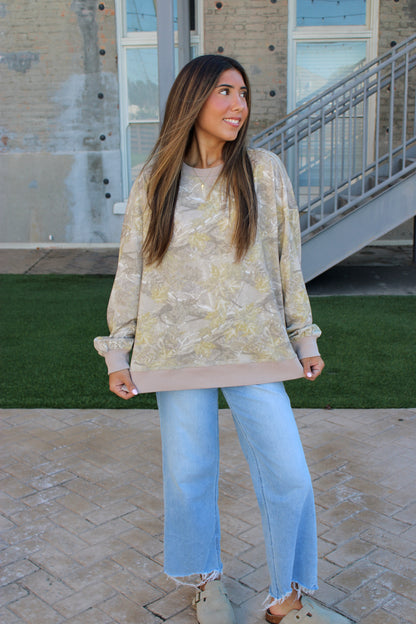 Cozy Camo Crewneck