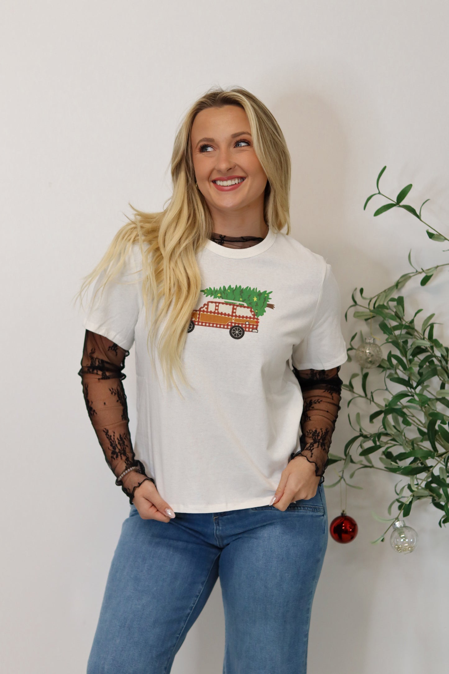 Vintage Christmas Truck Tee