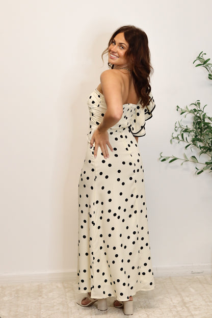 Laurel Polka Dot Midi Dress