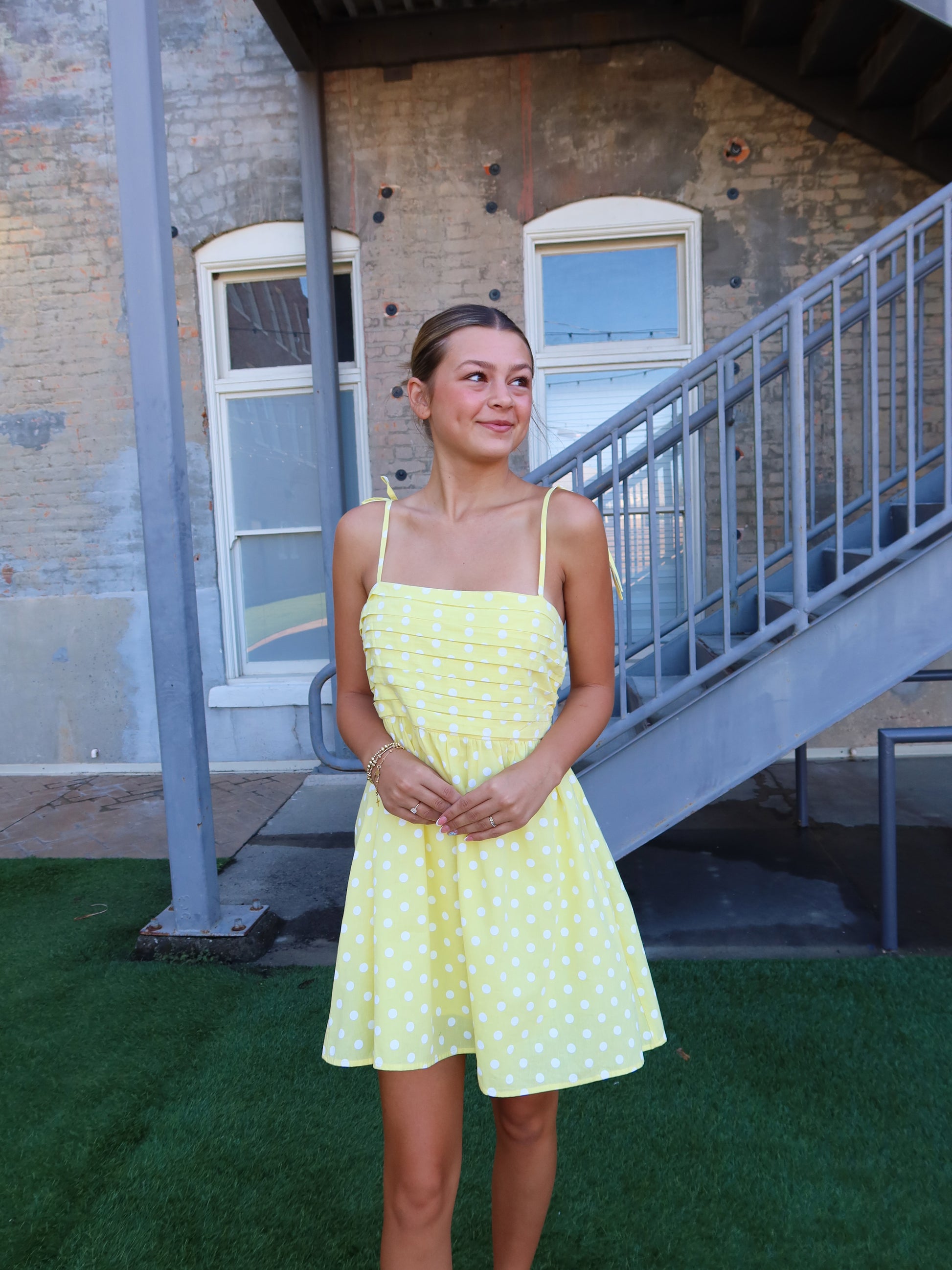 rhode mini dress Rhode Polka Dot Mini Dress