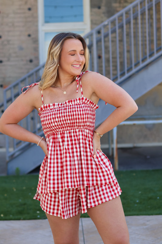 Lanie Gingham Set