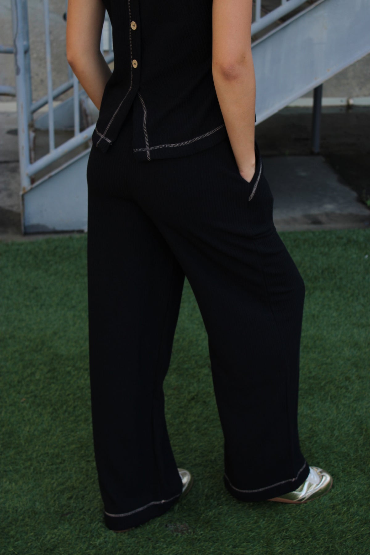 Briar Knit Lounge Pants - Black