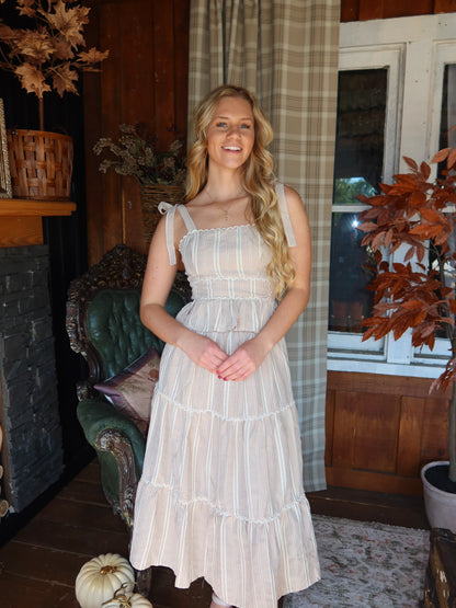 Mable Gingham Midi Skirt