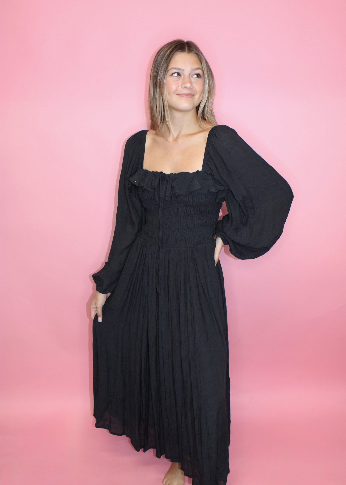 Loren Maxi Dress - Black