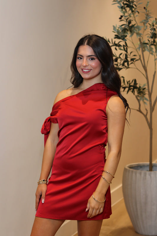 Cora Satin Mini Dress