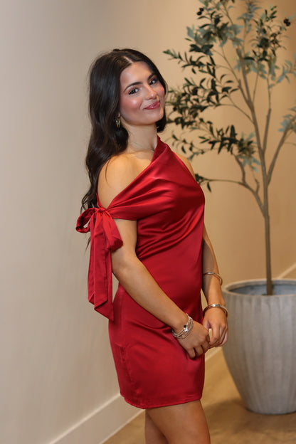 Cora Satin Mini Dress